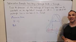 Optimization Example: Inscribing a Rectangle Inside a Triangle