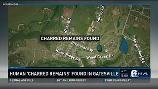 Human 'charred remains' found in Gatesville