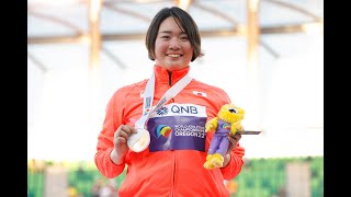 【#世界陸上】女子やり投・日本初となる銅メダル獲得！ #北口榛花 選手コメント