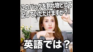 【このバッグを割れ物として記していただけますか？  英語では？】「動画で観る！聴く！英語辞書動画」