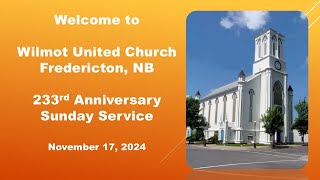 WILMOT UNITED CHURCH - 17 Nov 2024