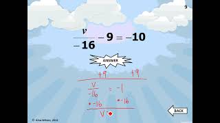 Two Step Equations Bingo Review VIDEO