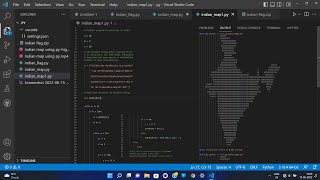 Draw India Map In #Python With Code.