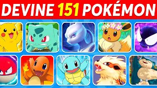 QUI EST CE POKÉMON ? 🧠⚡ Devine les 151 Pokémon (1ère Génération) ✅