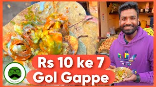 Rs 10 ke 7 Gol Gappe \u0026 More Street Food Agra | Veggie Paaji