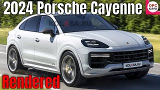 New 2024 Porsche Cayenne Coupe Rendered from Spy Photos