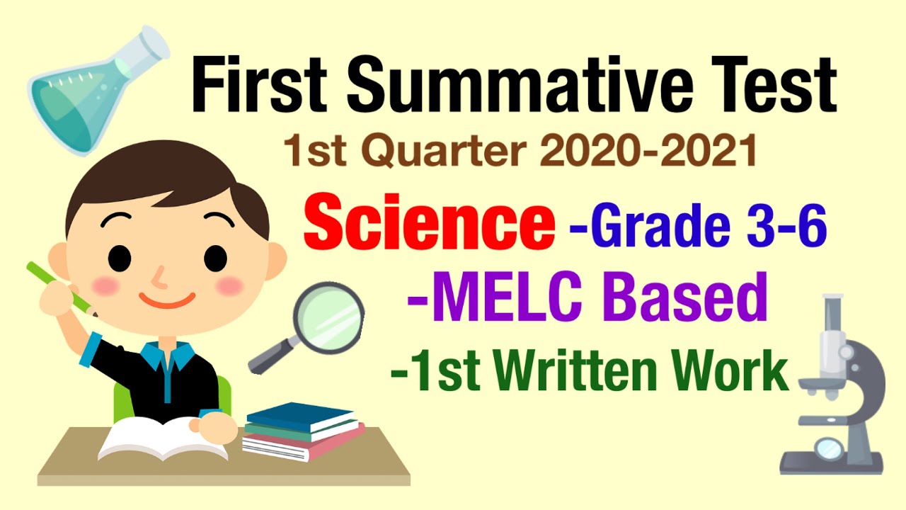 First Summative Test -MELC Based ( School Year 2020-2021) - YouTube