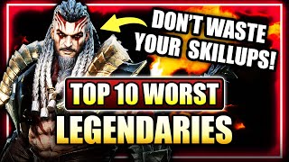 CRAZY BAD! Top 10 WOST Legendary Heroes in Watcher of Realms ⁂ Watcher of Realms