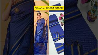 🦚 Arani checked cotton sarees 🦚 WhatsApp:  63834 00688                #purecotton #saree #viralvideo