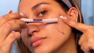 how to shave your face for clear skin | dermaplaning