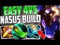 NASUS WAS MADE FOR THIS (4v5 CARRY BUILD) Nasus Jungle Season 13 League of Legends