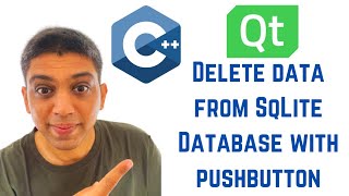 QT C++ GUI Tutorial - Delete data from SqLite Database with pushbutton