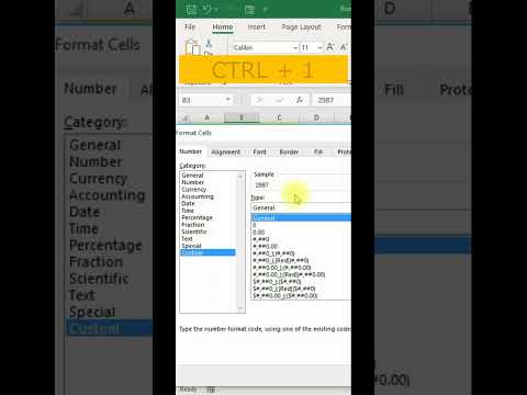 Highlight negative values red using custom format |Excel tips & tricks|Custom number format in excel