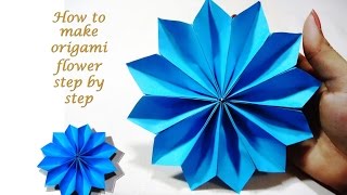 How to make origami flower step by step