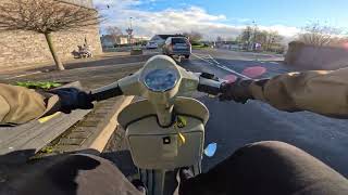 Vespa px125 // pov 4k  (sip road 2 sound )