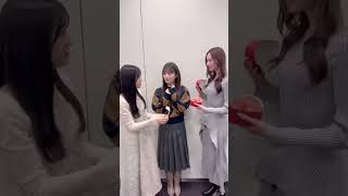 【乃木坂46】小川彩 が 梅澤美波 ・ 一ノ瀬美空 へバレンタインプレゼント❗️