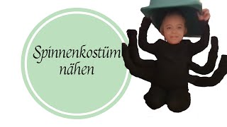 Spinnenkostüm für Kinder nähen