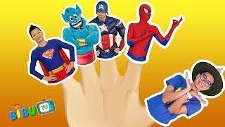 Finger Family Superheros and More Kids Songs and Nursery Rhymes - BiBu TV