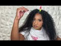 how to v part curly wig install no leave out u0026 blending type 4 hair w curly weave sunber hair