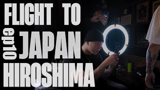 FLIGHT TO JAPAN 🇯🇵 | First work in Hiroshima | LS TATTOO vlog, EP.10✈️ | ABIRUTATTOO