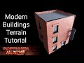 How To Make MODERN BUILDINGS For Wargames Like Walking Dead, Marvel Crisis & Many Other Games!