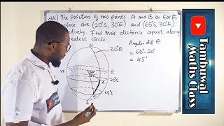 NECO 2020 Question 44 | Longitude and latitude