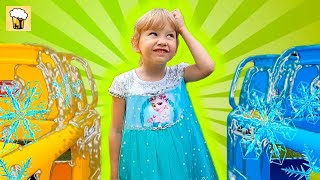Alena freezes Pasha and all around - Kids fun play for children and toddlers by Chiko TV HD Vlad IRL