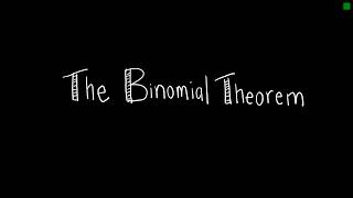 Discrete Math 6.4.1 The Binomial Theorem