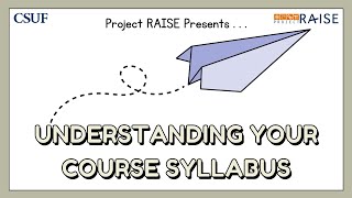 Understanding Your Course Syllabus