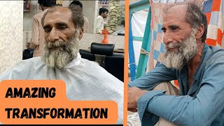 AMAZING TRANSFORMATION OF A HOMELESS MAN | What a Wonderful Feeling His First Hair Cut After Years