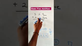 How to Add in Base Five. #math #mathstricks