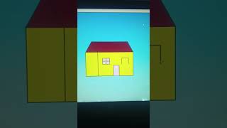 Draw house using python. #shorts #python #programming #coding