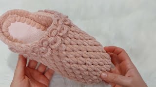 kadife terlik yapımı. #crochet #slippers