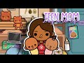 DAY IN THE LIFE AS A TEEN MOM! || Toca life world 🌎