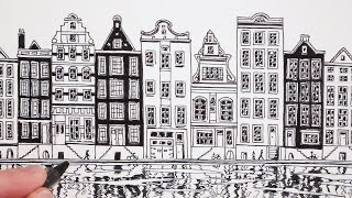 How to Draw a House: View of Amsterdam: Dutch House