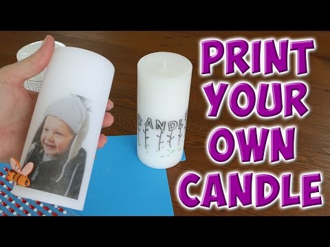 transfer a photo to a candle transfer a photo to a candle