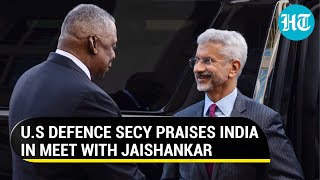 'Grateful': India gets U.S praise as Biden's Defence Secy Lloyd Austin hosts Jaishankar