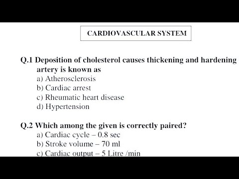 Cardiovascular System MCQ! Anatomy And Physiology MCQ!,HAP Nurse ...