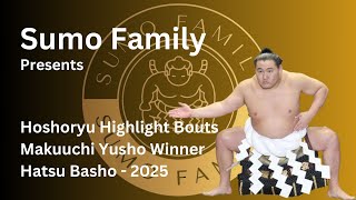 Sumo - Hoshoryu Highlight Bouts - Hatsu Basho | Grand Sumo January Tournament 2024 #sumo #grandsumo