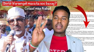 Shirkii Beesha Warsengeli Qodobo khatar ku ah jirtaanka Somaliland Oo ka soo baxay ,Xogta Qarsoon!