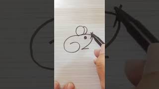 How to draw a Rat  | How to draw a Mouse in easy way | step by step easy Drawing  for beginners |