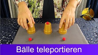 3 Becher Trick: Zaubertrick Bälle teleportieren für Kinder