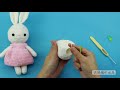 穿着小裙子的小兔子更加可爱了crochet amigurumi rabbit