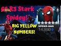 6* R3 Stark Spidey! BIG YELLOW NUMBERS!! Rank Up & Gameplay! OG GOD! - Marvel Contest of Champions