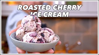 Roasted Cherry No Churn Ice Cream Recipe - Glen And Friends Cooking