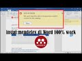 CARA MENGATASI EROR ADD-IN WORD | INSTAL MENDELEY TERBARU