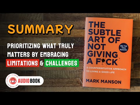 The Subtle Art of Not Giving a F*ck Summary Audiobook