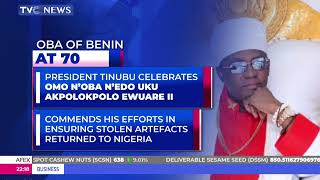 President Tinubu Celebrates Oba Of Benin At 70