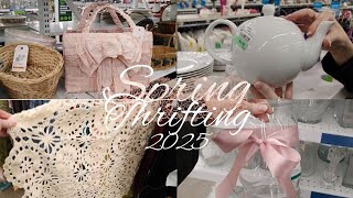 NEW🌼2025 SPRING THRIFT WITH ME🌼 THRIFTING FOR SPRING DECOR🌼 AFFORDABLE THRIFTING🌼