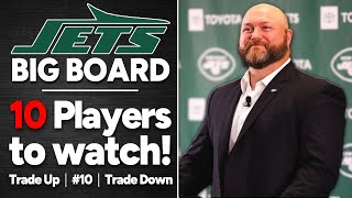 NY Jets BIG BOARD  -  Trade Up  |  Pick at #10  |  Trade Down